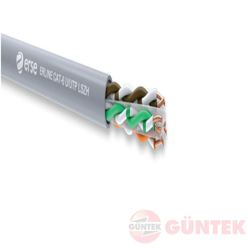  Güntek Elektirik ERLINE CAT-6 U/UTP LSZH